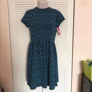 Women's Textured Mock-Neck Dress